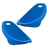 American Plastic Toys’ Kids’ Scoop Rockers (Pack of 2), Blue, Lounging Floor-Level Chairs, Reading, Gaming, Watching TV, Indoors, Outdoors, Stackable, Non-Toxic, BPA-Free Plastic, Easy Wipe Clean, 3+