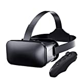 EKDJKK VR Headset Compatible with Android Phones, 3D Virtual Reality Glasses with Remote Control, Adjustable VR Glasses for VR Games & 3D Movies, VR Glasses Gaming Headset - Gift for Kids and Adults