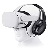 SARLAR VR Gaming Headphones for Oculus Quest 2 Headset Increase VR Immersion, Custom Length Cable, Optimized Gaming Audio Driver, Memory Protein Ear Pads Noise Isolating and Other Accessories