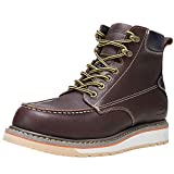 HISEA Steel Toe Work Boots for Men,6” Mens Work Boots Industrial & Construction Waterproof Slip Resistant Boots,Composite Toe Safety Shoes Size 10.5