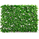 DOEWORKS Expandable Fence Privacy Screen for Balcony Patio Outdoor, Faux Ivy Fencing Panel for Backdrop Garden Backyard Home Decorations - 4PACK