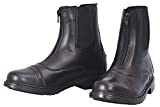 TuffRider Women's Starter Front Zip Paddock Boots, Black, 8
