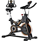 Exercise Bike, Stationary Bikes for Home, Topseek Indoor Cycling Bike-Excersize Bike with Hand Pulse, iPad Holder, LCD Monitor and Comfortable Seat Cushion 330 Lbs Weight Capacity