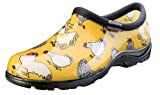 Sloggers Women's Waterproof Rain and Garden Shoe with Comfort Insole, Chickens Daffodil Yellow, Size 7, Style 5116CDY07