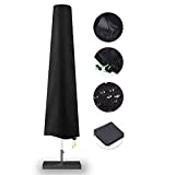 Patio Umbrella Cover - Waterproof Patio Parasol Covers with Zipper for 7ft to 11ft Outdoor Umbrellas