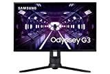 SAMSUNG Odyssey G3 Series 27-Inch FHD 1080p Gaming Monitor, 144Hz, 1ms, 3-Sided Border-Less, VESA Compatible, Height Adjustable Stand, FreeSync Premium (LF27G35TFWNXZA)