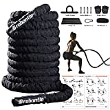 Battle Ropes 30FT Battle Rope for Exercise Rope Workout Rope Battle Rope for Home Gym Rope Exercise Rope Heavy Ropes for Exercise Training Ropes for Working Out Weighted Workout Rope Workout Equipment