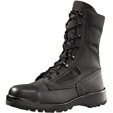 Belleville 300 TROP ST 8” Hot Weather Steel Toe Polishable Black Leather Tactical Boots For Men In Law Enforcement, EMS, and Security Personnel - Electrical Hazard Rated, Black - 9.5 R