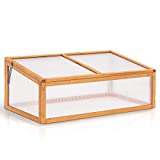MCombo Wooden Garden Portable Greenhouse Cold Frame Raised Plants Bed Protection 6057-0690