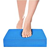 Balance Board Foam Pad, Yoga Mat Small, Size 12.2X9.4X2.4inch Rocker Board Physical Therapy Pads, Non Slip Knee Cushioned Boards Mat for Dancer Balancing Exercises, Women Kid Fitness Training Yoga Mat