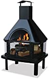 Black Wood Burning Outdoor Fire House