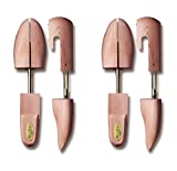 Woodlore Shoe Trees for Men 2-Pack Men's Combination Aromatic Red Cedar Shoe Trees (for Two Pairs of Shoes) Made in The USA (Large / 10.5-11.5, Cedar)