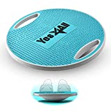 Yes4All Premium Wobble Balance Board/Core Balance Board – 16.34 inch Round Balance Board for Standing Desk, Core Training, Home Gym Workout (Sky Blue)