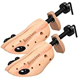 KevenAnna Pair of Premium Professional 2-way Wooden Shoe Trees, Wooden Shoe Stretcher for Men or Women (Large)