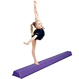 Oteymart 6FT Balance Beam Folding Gymnastics Beam Extra Firm Foam Anti-Slip Bottom Equipment for Floor Home Training, Kids, Adults (6)