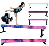 FC FUNCHEER 8FT Adjustable Balance Beam, High and Low Level Gymnastics Competition Style Training Beam with Legs