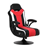 X Rocker Falcon Pedestal PC Office Gaming Chair, 32' x 25' x 42', Black/Red