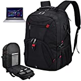 Laptop Backpack Large 17 Inch Anti Theft TSA Friendly Travel Backpack with USB Charging Port Waterproof College 17in Gaming Backpack for Men & Women School Computer Bag For 17.3 Inch Laptop, Black