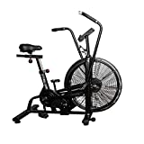 Tru Grit Fitness Grit Air Bike For Cardio and Resistance Workout Training Exercise (Black)