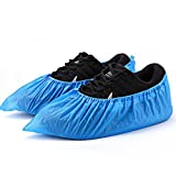 OGUNUOKI Shoe Covers Disposable Recyclable -100 Pack(50 pairs) 15.7'' Hygienic Shoe & Boot Covers Waterproof Slip- Resistant Shoe Booties for Indoors (Large Size - Up to US Men's 11 & US Women's 13)
