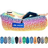 Chillbo Shwaggins Inflatable Couch – Cool Inflatable Lounger. Upgrade Your Camping Accessories. Easy Setup Inflatable Chair is Perfect for Beach Gear, Camping Fun and Festival Accessories.