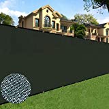 Sunnyglade 6 feet x 50 feet Privacy Screen Fence Heavy Duty Fencing Mesh Shade Net Cover for Wall Garden Yard Backyard (6 ft X 50 ft, Green)