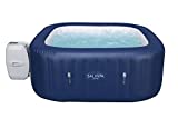 Bestway 60022E SaluSpa Hawaii 71-Inch x 26-Inch 6 Person Outdoor Inflatable Hot Tub Spa with Air Jets, Pump, 2 Filter Cartridges, and Tub Cover, Navy