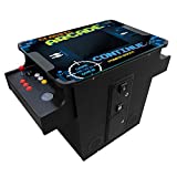 Creative Arcades Commercial Grade Cocktail Arcade Machine | 2 Player | 412 Classic Games |22' LCD Screen | Square Glass Top | 2 Sanwa Joysticks | Trackball | 2 Stools Included | 3 Year Warranty