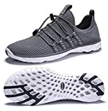 DLGJPA Men's Quick Drying Water Shoes for Beach or Water Sports Lightweight Slip On Walking Shoes