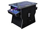 West State Gamerooms Cocktail Arcade Machine – 516 Games in 1 Arcade Game Cabinet – Pre-Assembled 2 Player Retro Video Game Table 26-Inch Screen and 2 Chrome Bar Stools – Commercial Grade