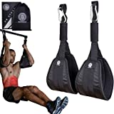Zeus X Premium Hanging Ab Straps for Pull Up Bar - Heavy Duty Abs Exerciser Equipment for Men & Women - Abdominal Core Muscle Exercise Trainer - Comfortable Padding - Complete with Gym Bag