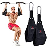 DMoose Premium Ab Straps for Abdominal Muscle Building, Arm Support for Ab Workout, Hanging Ab Straps for Pull Up Bar Attachment, Ab Exercise Gym Pullup Equipment for Men Women