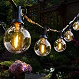 100Feet Outdoor String Lights LED,Shatterproof G40 Edison Outdoor Patio String Lights Pergola UL Listed Waterproof Outside String Lights Commercial Lighting Backyard Bistro Party Decor