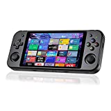 DREAMHAX RG552 Handheld Game Console with 5.36 Inches Touch Screen Linux Android Dual System WiFi Supported, Video Games with 6400mAh Battery High Speed RK3326 6-core 1.8GHz/4G/64GB+16GB+64GB (Black)