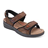 Orthopedic Sandals for Men - Ideal for Heel and Foot Pain Relief. Therapeutic Design with Arch Support, Arch Booster, Cushioning Ergonomic Sole & Extended Widths - Cambria by Orthofeet