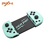 Wireless Mobile Game Controller, PXN P30PRO Retractable Low Latency FPS Game Gamepad, USB Plug and Play E-Sports Gamepad for 4-6.67inch (Stretch: 6.5) iPhone | iPad, Android, Samsung Smartphones - Cyan