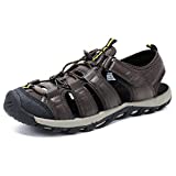 Ataiwee Men's Hiking Sport Sandals - Athletic Sports Walking Comfortable Summer Shoes for Outdoor.(2003031-2,BR/PU,9)