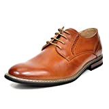Bruno Marc Men's Prince-16 Brown Leather Lined Dress Oxfords Shoes Size 12 M US