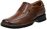 Clarks Men's Escalade Step Slip-on Loafer- Brown Leather 9.5 D(M) US