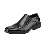 Bruno Marc Men's Cambridge-05 Black Leather Lined Dress Loafers Shoes - 9 M US