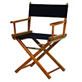 Casual Home 18' Classic Height Directors-Chairs, Honey Oak Frame/Navy Blue Canvas