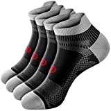 Low Cut Compression Socks for Men and Women, No Show Ankle Running Compression Foot Socks with Arch Support for Plantar Fasciitis, Cyling, Athletic, Flight, Travel, Nurses