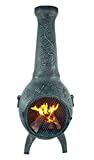 CAST Aluminum Dragonfly Chiminea in Antique Green