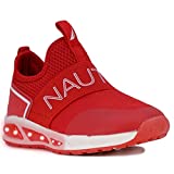 Nautica Kids Light Up Flashing Sneaker Athletic Slip-On Athletic Shoes Boy Girl Little Kid Big Kid-Alois Lights-Red-7
