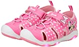 Disney Girls' Shoes - Minnie Mouse or Frozen Light-Up Closed Toe Sports Sandals (6T-12), Size 9 Toddler, Mini Mouse Dots