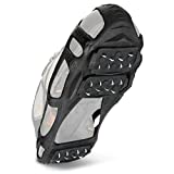 STABILicers Walk Traction Cleat for Walking on Snow and Ice, Black, Medium (1 Pair)