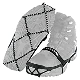Yaktrax Pro Traction Cleats for Walking, Jogging, or Hiking on Snow and Ice (1 Pair), Medium , Black