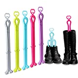 ONEDONE Folding Boot Shaper Stands Boots Knee High Shoes Clip Support Stand -5Pack