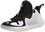 adidas Harden Stepback 3 Basketball Shoe, Black/Silver Metallic/White, 6.5 US Unisex Big Kid