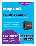 magicJack, New 2022 VOIP Phone Adapter, Portable Home and On-The-Go Digital Service. Unlimited Calls to US and Canada. NO Monthly Bill | Featuring magicIN™ & magicOUT™ Service